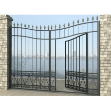 Ворота розпашні з металу G19