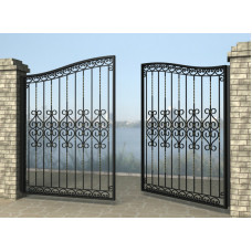Ворота розпашні з металу G21