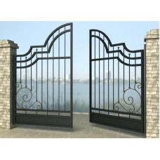 Ворота розпашні з металу G23