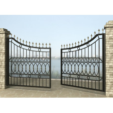 Ворота розпашні з металу G24