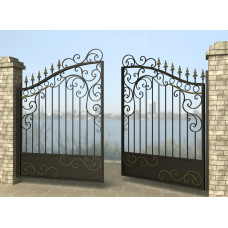 Ворота розпашні з металу G27