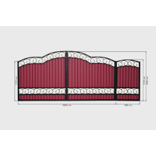 Ворота із профнастилу PP23