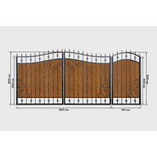 Ворота із профнастилу PP29