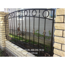 Паркан із елементами ковки F2