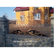 Паркан із елементами кування F7