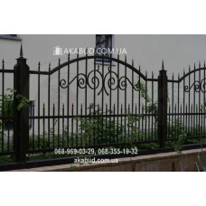 Паркан із елементами кування F9