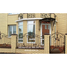 Паркан із елементами ковки F11 Паркан із елементами ковки F11