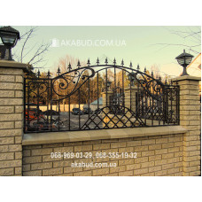 Паркан із елементами ковки F15 Паркан із елементами ковки F15