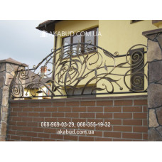 Паркан із елементами ковки F19
