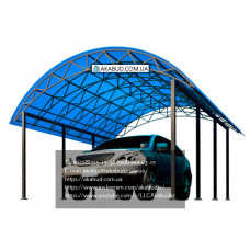 НАВІС З ПОЛІКАРБОНАТУ АРОЧНИЙ #2