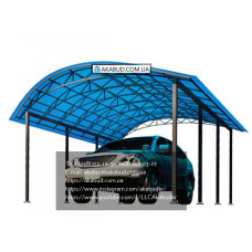 НАВІС З ПОЛІКАРБОНАТУ АРОЧНИЙ #3