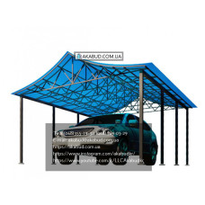 НАВІС З ПОЛІКАРБОНАТУ АРОЧНИЙ #4