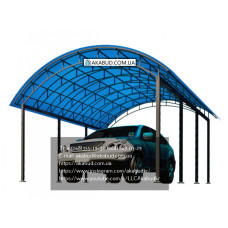 НАВІС З ПОЛІКАРБОНАТУ АРОЧНИЙ #6