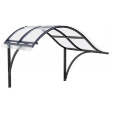 Козирок над входом з полікарбонату #5