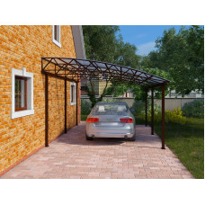 Навіс Для Автомобілю Прибудований До Будинку