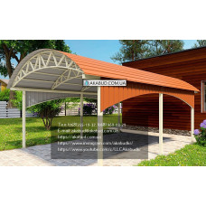 Навіс із профнастилу №23 Навіс із профнастилу №23