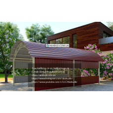 Навіс із профнастилу №55 Навіс із профнастилу №55