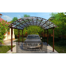 Навіс для машини з полікарбонату Ф4