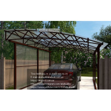 Навіс для машини з полікарбонату Ф7