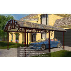 Навіс для машини з полікарбонату Ф9