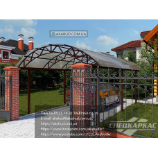 Навіс для машини з полікарбонату Ф10