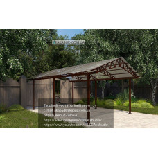 Навіс для машини з полікарбонату Ф11