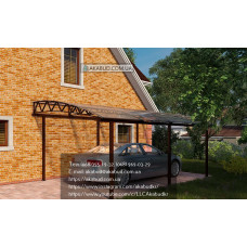 Навіс для машини з полікарбонату Ф15