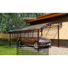 Навіс для машини з полікарбонату Ф17