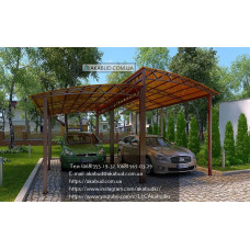 Навіс для машини з полікарбонату Ф19