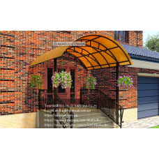 Козирок для дому з полікарбонату S3