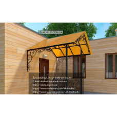 Козирок для дому з полікарбонату S7