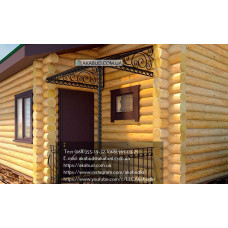 Козирок для будинку з полікарбонату S12