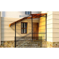 Козирок для дому з полікарбонату S17