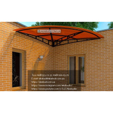 Козирок для дому з полікарбонату S18