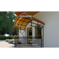 Козирок для дому з полікарбонату S20