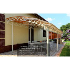 Навіс із полікарбонату для дачі Y5