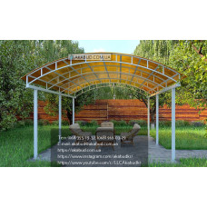 Навіс із полікарбонату для дачі Y7