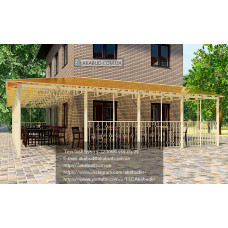 Навіс із полікарбонату для дачі Y9