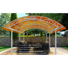 Навіс із полікарбонату для дачі Y10