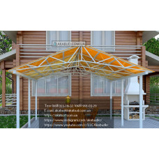 Навіс із полікарбонату для дачі Y13