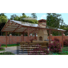 Навіс для зони барбекю із полікарбонату Q3