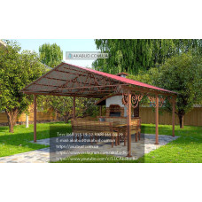 Навіс для зони барбекю із полікарбонату Q4