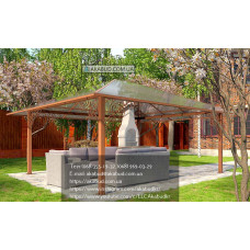 Навіс для зони барбекю із полікарбонату Q8 Навіс для зони барбекю із полікарбонату Q8