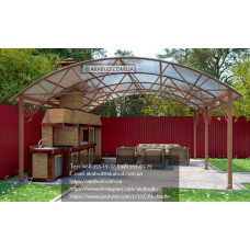 Навіс для зони барбекю із полікарбонату Q9 Навіс для зони барбекю із полікарбонату Q9