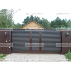 Розпашні ворота жалюзі