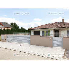 Паркан жалюзі з ламелей Р15