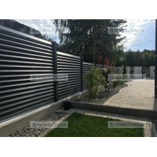 Паркан жалюзі з ламелей Р19