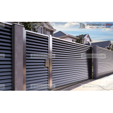 Паркан жалюзі з ламелей Р23