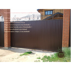Гарні розсувні ворота, відкатні ворота та хвіртка