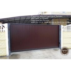 Ворота з профнастилу з куванням і без